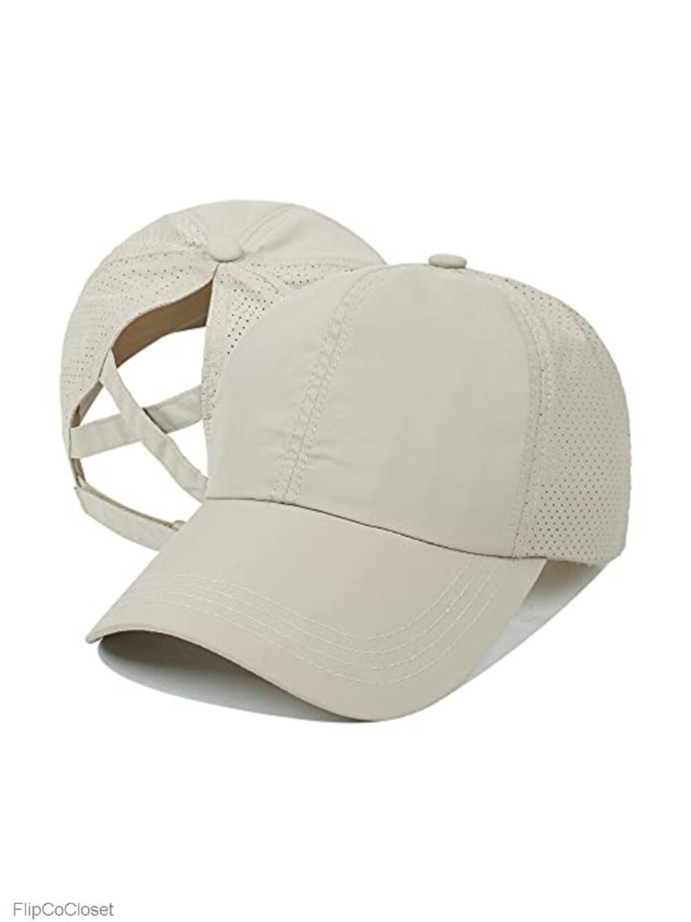 Quick Dry Ponytail Baseball Cap Mesh Foldable Sun Hat Adjustable Lightweight